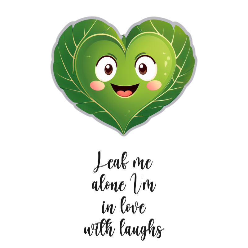 Leafy Heart Mug for Nature and Comedy Lovers 